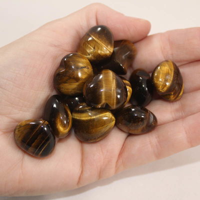Tigers Eye Mini Heart